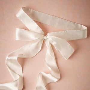 NEW BHLDN Simply Silk Sash in Ivory